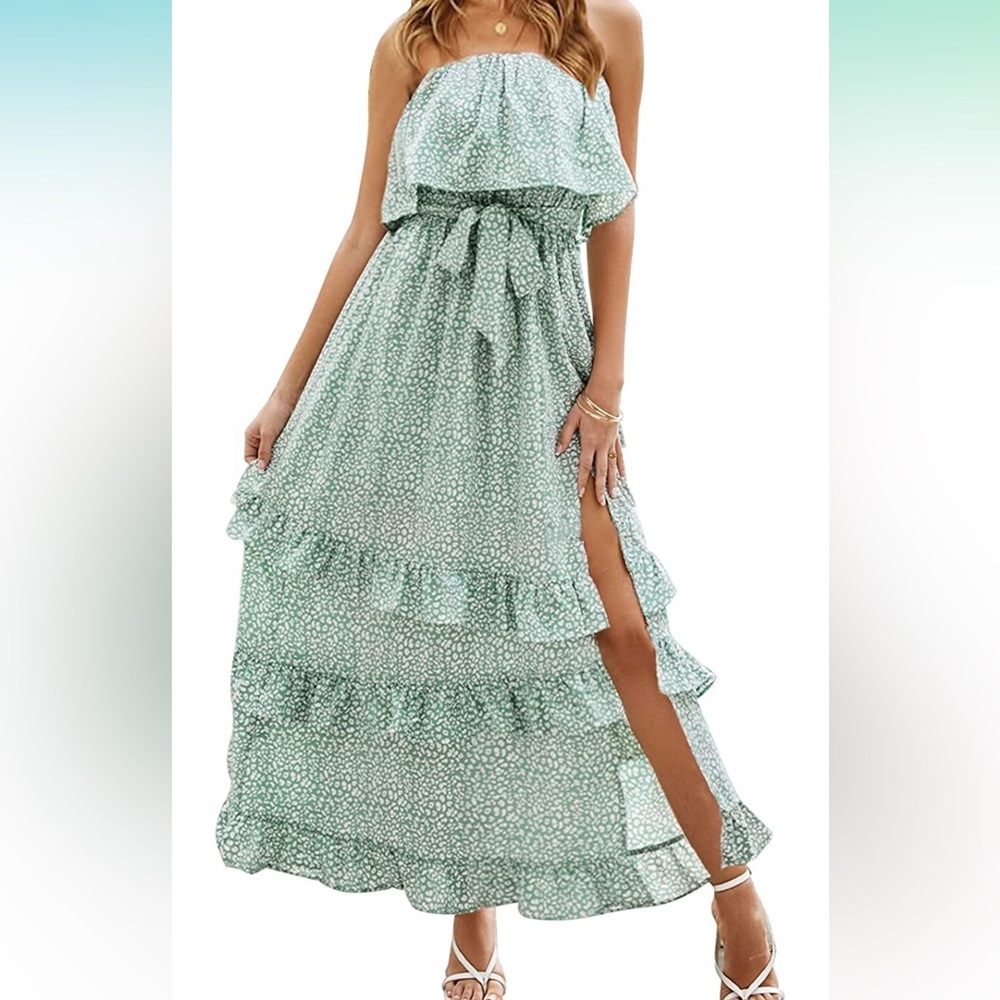 New Floral Bohemia long maxi dress